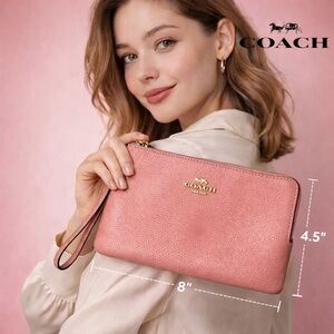 Coach Blush Pink Wristlet Clutch
